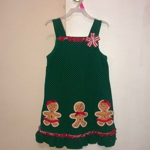 Rare Editions- Gingerbread Christmas Dress- Size 5